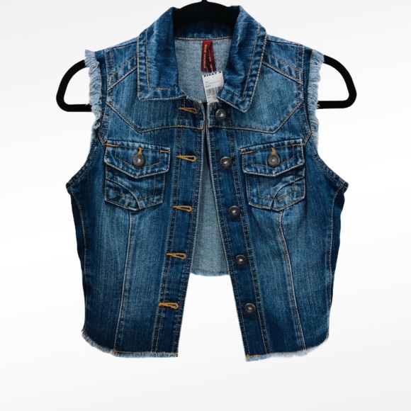 Hwy Jeans Brand Women’s Size S Blue Denim Vest - Picture 4 of 8